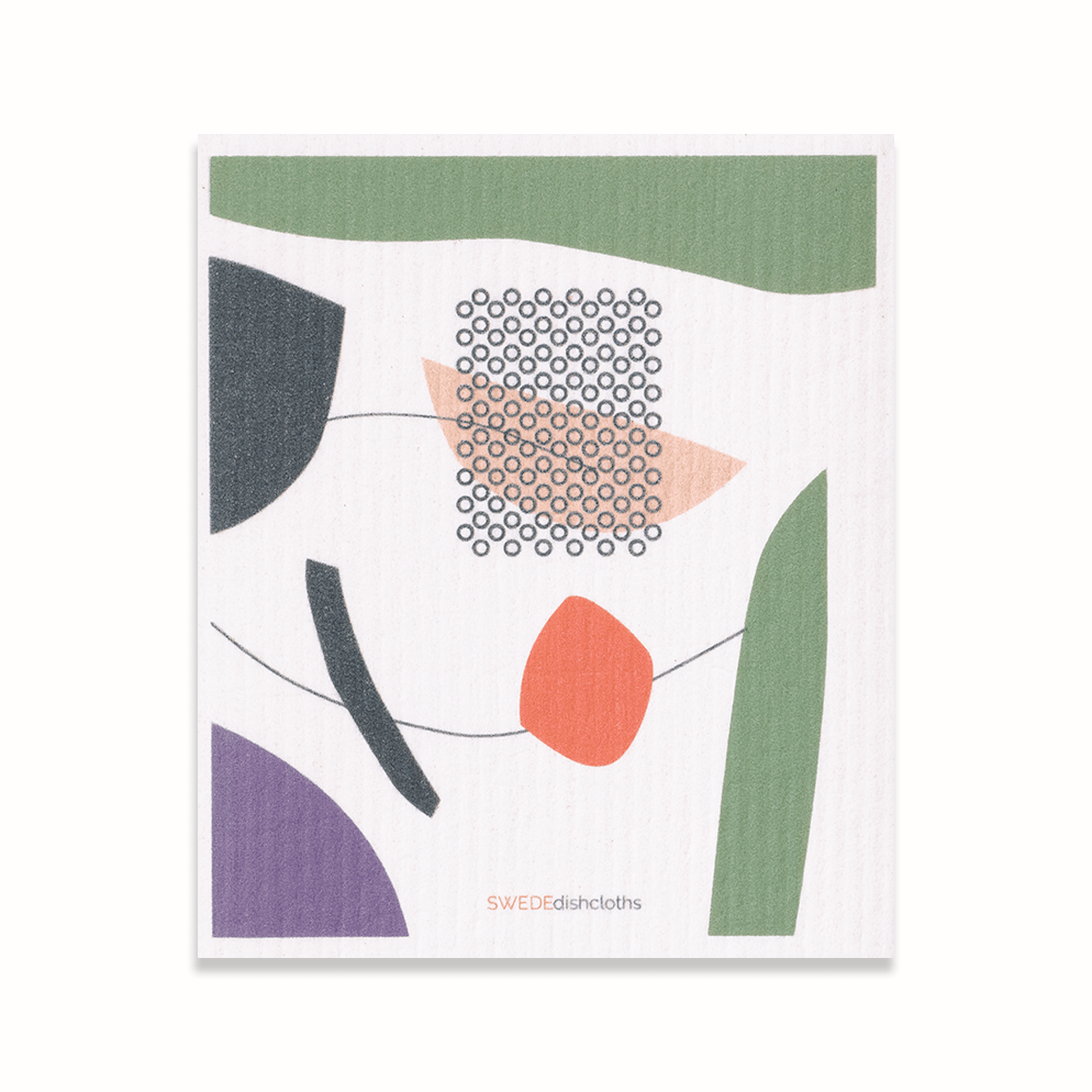 Eco-Friendly Swedish Dishcloths - Abstract B (Paper Towel Replacement) - SWEDEdishcloths.com
