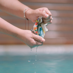 Eco-Friendly Swedish Dishcloths - Cabin on Lake Set of 3 (Paper Towel Replacements) - SWEDEdishcloths.com