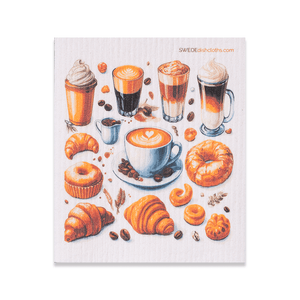 Eco-Friendly Swedish Dishcloths - Coffee and Sweets (Paper Towel Replacement) - SWEDEdishcloths.com