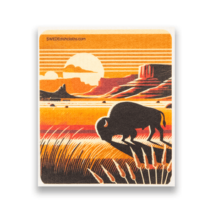 Eco-Friendly Swedish Dishcloths - Mixed Bison Set of 3 (Paper Towel Replacements, One of Each Design) - SWEDEdishcloths.com