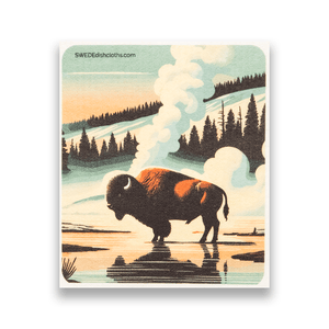 Eco-Friendly Swedish Dishcloths - Mixed Bison Set of 3 (Paper Towel Replacements, One of Each Design) - SWEDEdishcloths.com