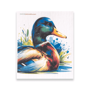 Eco-Friendly Swedish Dishcloths - Mixed Ducks Set of 3 (Paper Towel Replacements, One of Each Design) - SWEDEdishcloths.com
