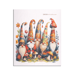 Eco-Friendly Swedish Dishcloths - Mixed Gnomes Set of 3 (Paper Towel Replacements, One of Each Design) - SWEDEdishcloths.com