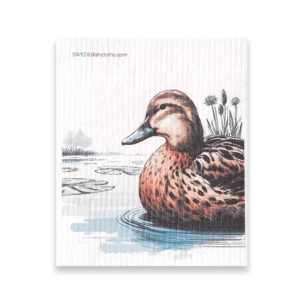 Eco-Friendly Swedish Dishcloths - Mottled Duck (Paper Towel Replacement) - SWEDEdishcloths.com