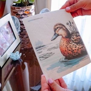 Eco-Friendly Swedish Dishcloths - Mottled Duck Set of 3 (Paper Towel Replacements) - SWEDEdishcloths.com