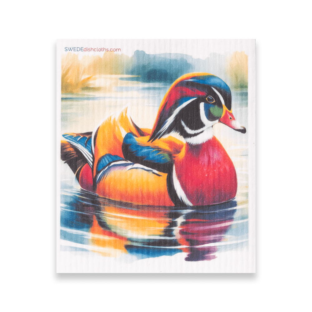 Eco-Friendly Swedish Dishcloths - Wood Duck (Paper Towel Replacement) - SWEDEdishcloths.com