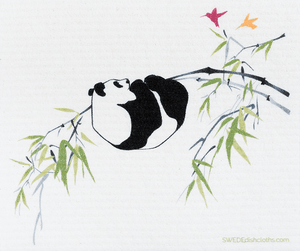 Mixed Pandas Set of 3 (One of each design) Paper Towel Replacements | Swedish Dishcloths - SWEDEdishcloths.com