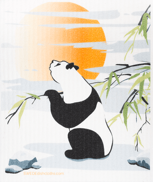 Mixed Pandas Set of 3 (One of each design) Paper Towel Replacements | Swedish Dishcloths - SWEDEdishcloths.com