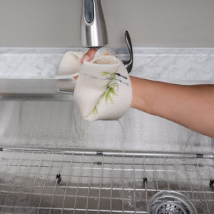 Panda and Birds Set of 3 Paper Towel Replacements | Swededishcloths eco-friendly compostable swedishdishcloths - SWEDEdishcloths.com