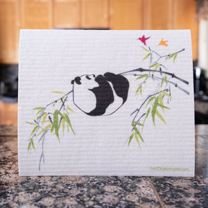 Panda in Tree Set of 3 Paper Towel Replacements | Swededishcloths - SWEDEdishcloths.com