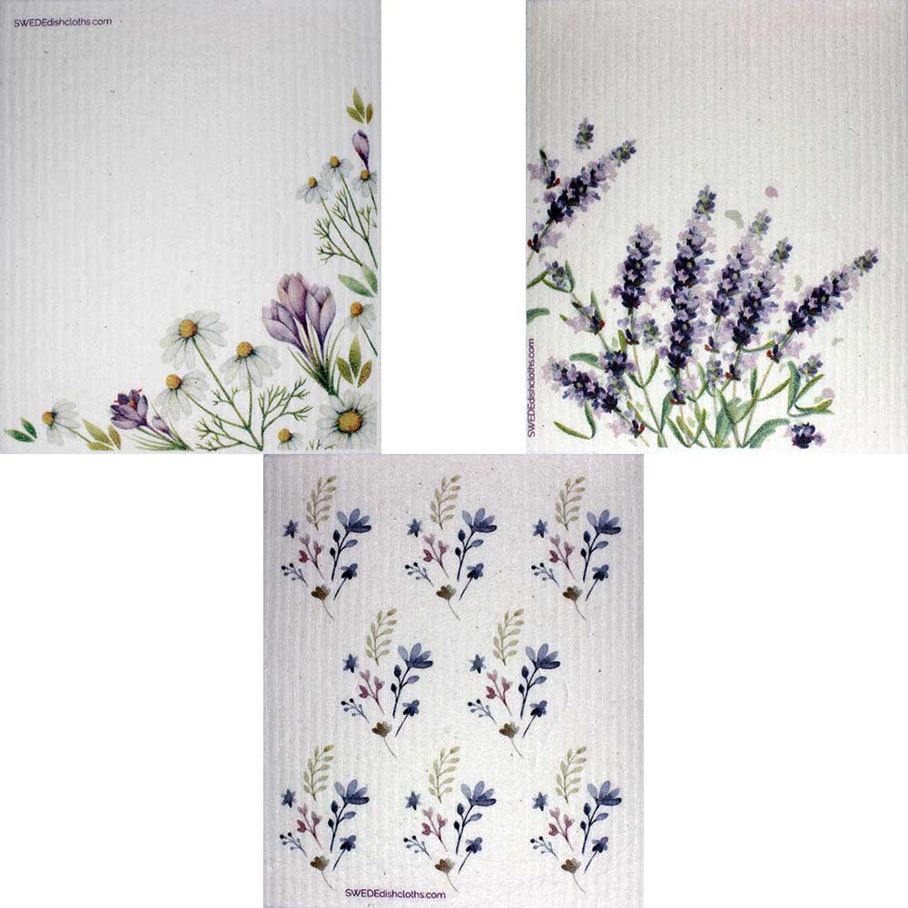 Swedish Dishcloths For Kitchen, Floral Swedish Dish Towels