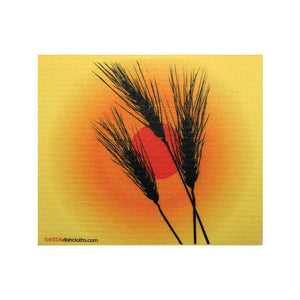Wheat Silhouette One cloth Swedish Dishcloths | ECO Friendly Absorbent Cleaning Cloth