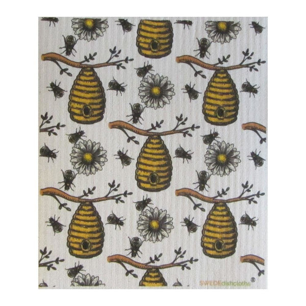 Bees/honey One Cloth Swedish Dishcloths
