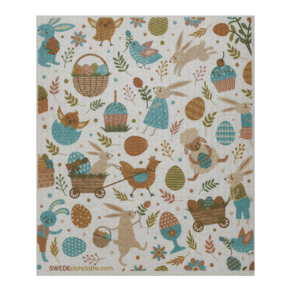 Easter Collage One Swedish Dishcloth - SWEDEdishcloths.com