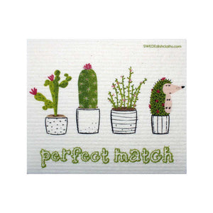 Mixed Cactus Set of 3 cloths (One of each design) Swedish Dishcloths ECO Absorbent Cleaning Cloth - SWEDEdishcloths.com