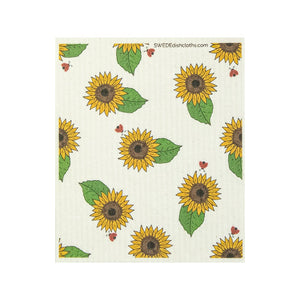 Mixed Sunflowers Set of 4 Swedish Dishcloths (One of each design) - SWEDEdishcloths.com