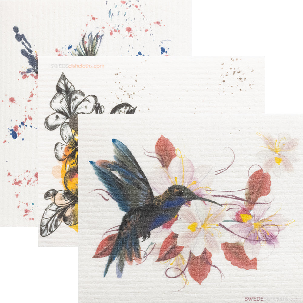 Hummingbird Dish Towels – Gingersnap Designs