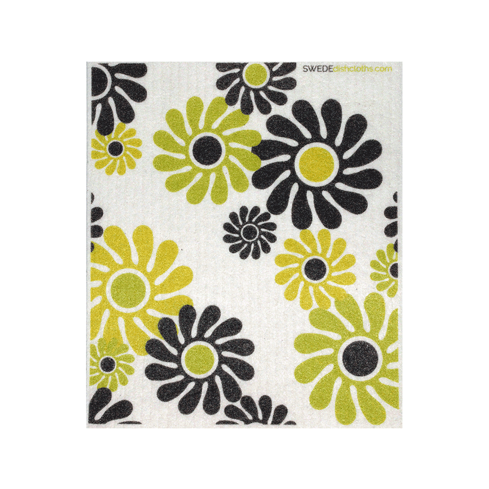 Modern Flowers One Swedish Dishcloth - SWEDEdishcloths.com