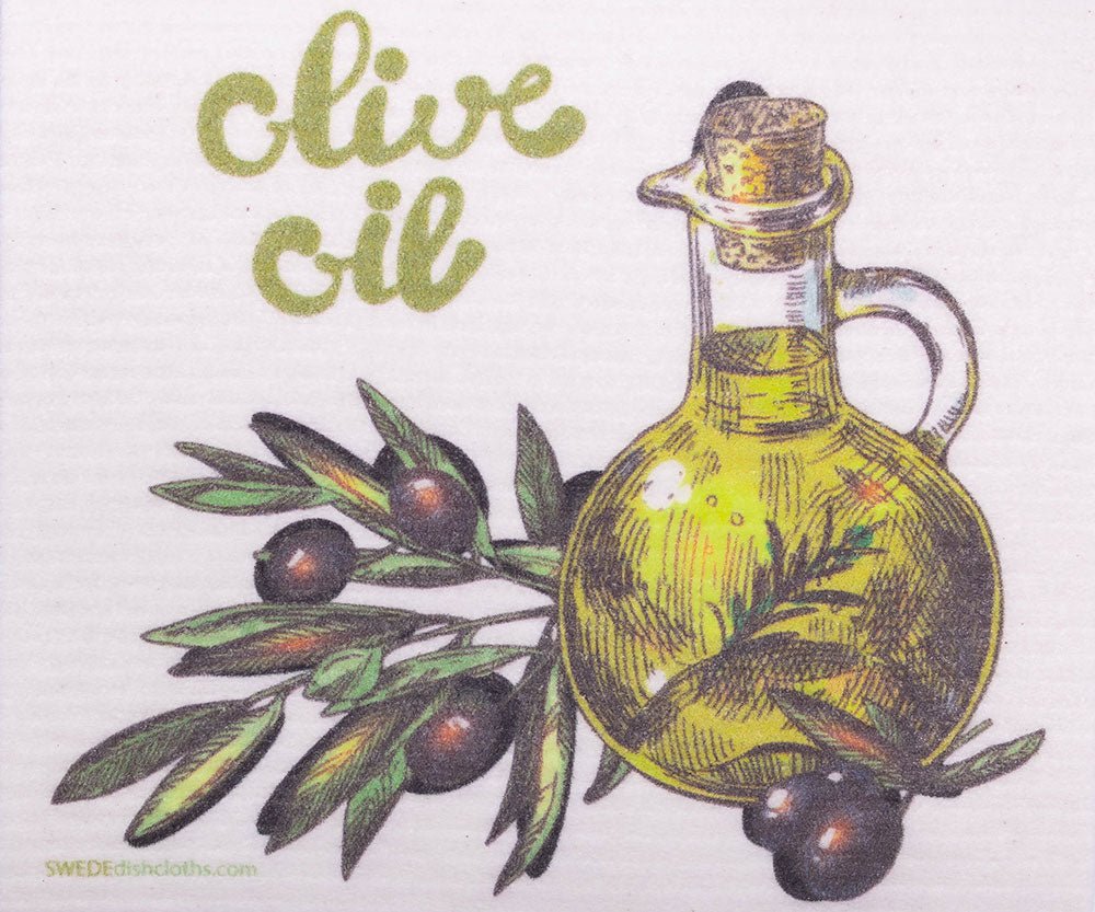 Olive Oil Single | ECO Friendly Absorbent Cleaning Cloth - SWEDEdishcloths.com