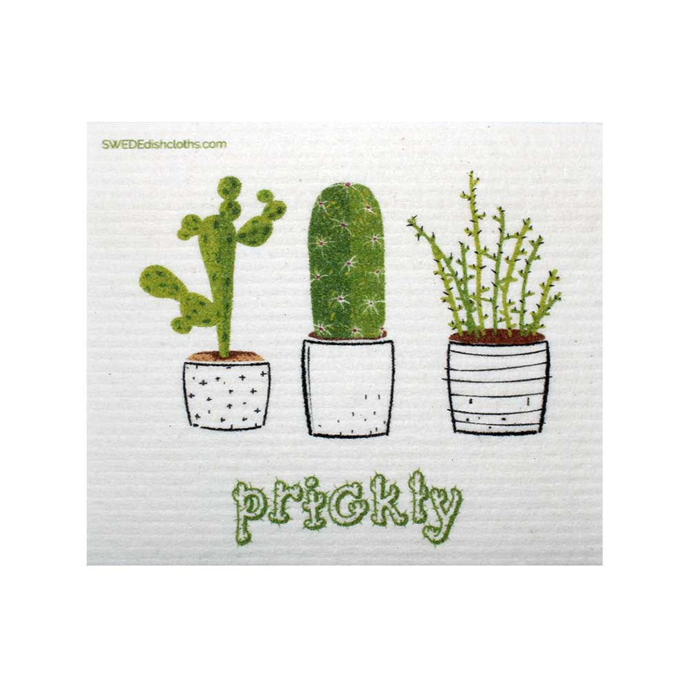 Prickly Cactus One cloth Swedish Dishcloths | ECO Friendly Absorbent Cleaning Cloth - SWEDEdishcloths.com