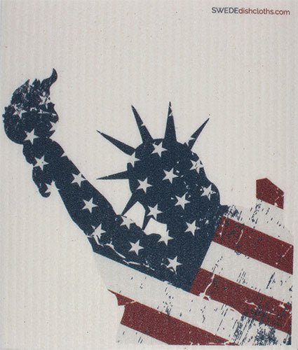 Red White Blue Liberty Swedish Dishcloths | ECO Friendly Absorbent Cleaning Cloth - SWEDEdishcloths.com