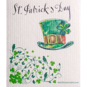 Saint Patricks 2021 Set of 3 Swedish Dishcloths (One of each design) | ECO Friendly | Reusable Cleaning Spongecloth - SWEDEdishcloths.com