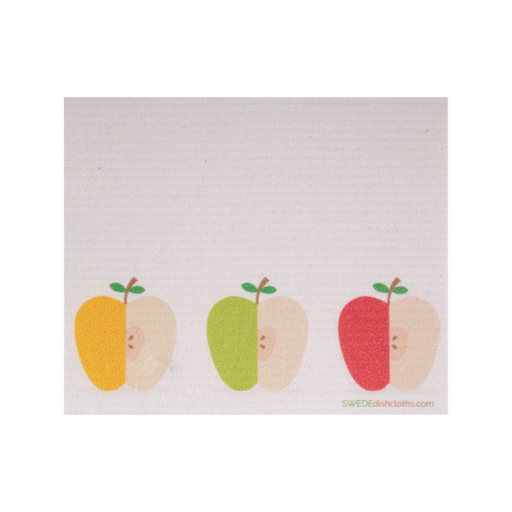 Swedish Dishcloth (3 Apples) Single Paper Towel Replacement | Swededishcloths - SWEDEdishcloths.com