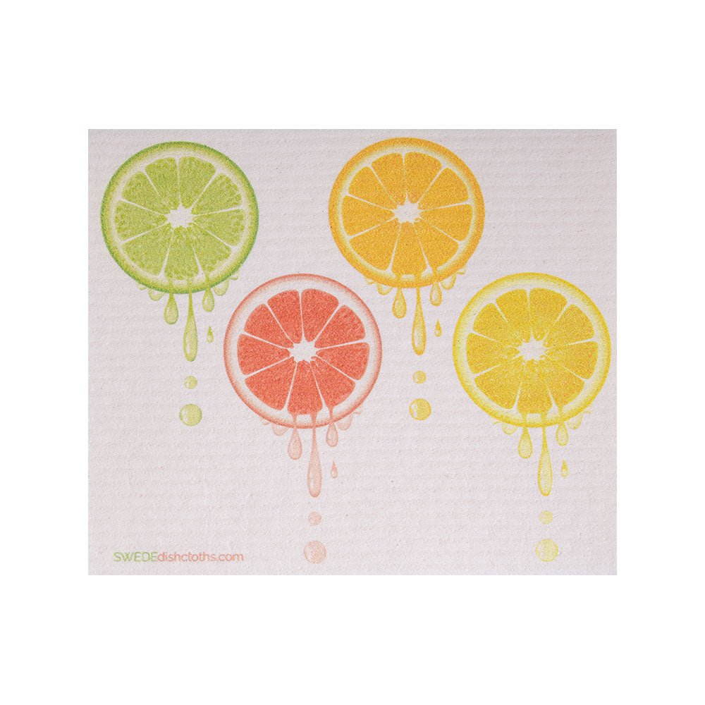 Swedish Dishcloth (Dripping Fruit) Single Paper Towel Replacement | Swededishcloths - SWEDEdishcloths.com