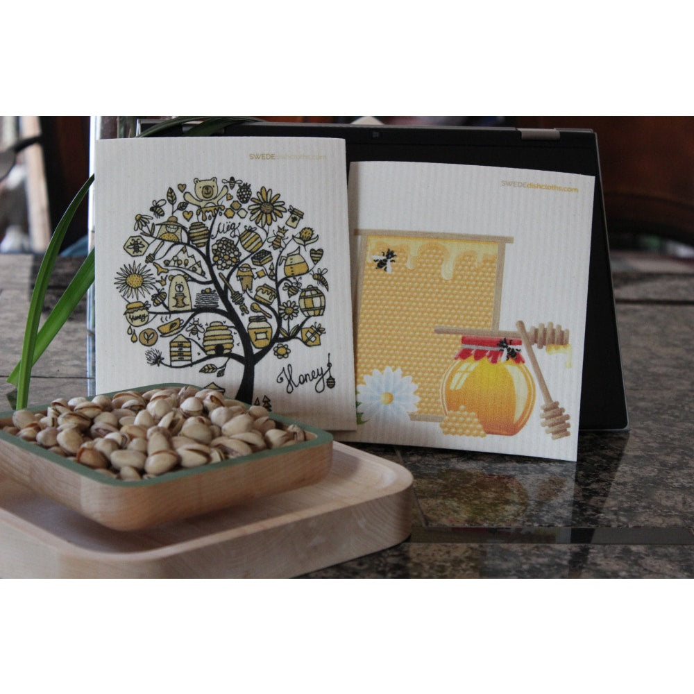 Swedish Dishcloth One Swedish Dishcloth Honeycomb Design - 1