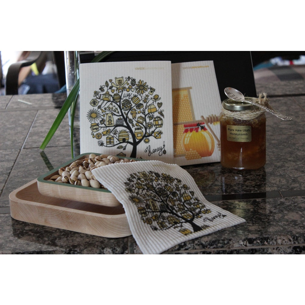 Swedish Dishcloth One Swedish Dishcloth Honeytree Design - 1