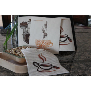 Swedish Dishcloth One Swedish Dishcloth CoffeeHouse Design - SWEDEdishcloths.com