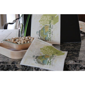 Swedish Dishcloth One Swedish Dishcloth Save Mother Earth Design - SWEDEdishcloths.com