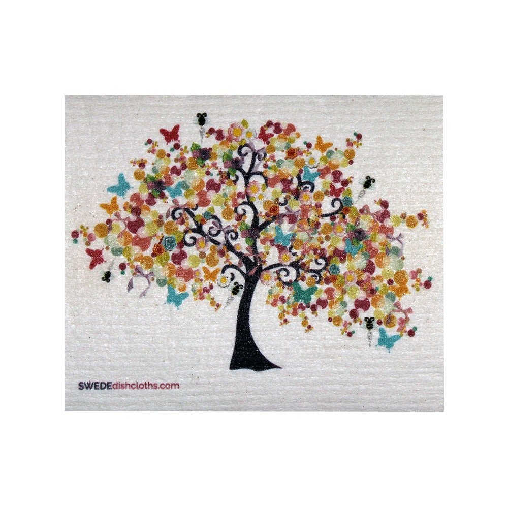 Swedish Dishcloth One Swedish Dishcloth SpringTree Design - SWEDEdishcloths.com