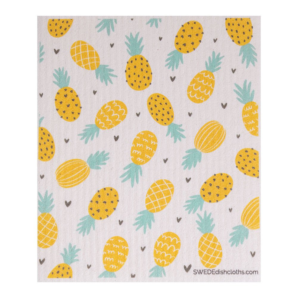 Swedish Dishcloth (Pineapple Collage) Single Paper Towel Replacement| Swededishcloths - SWEDEdishcloths.com
