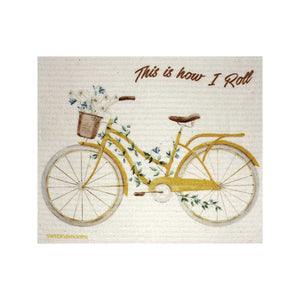 Swedish Dishcloths Bike Sayings Set of 3 cloths (one of each design) Eco Friendly Absorbent Cleaning Cloth - SWEDEdishcloths.com