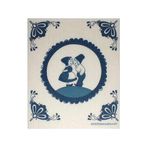 Swedish Dishcloths "Dutch Kissing" One Dishcloth | ECO Friendly Reusable Absorbent Cleaning Cloth - SWEDEdishcloths.com