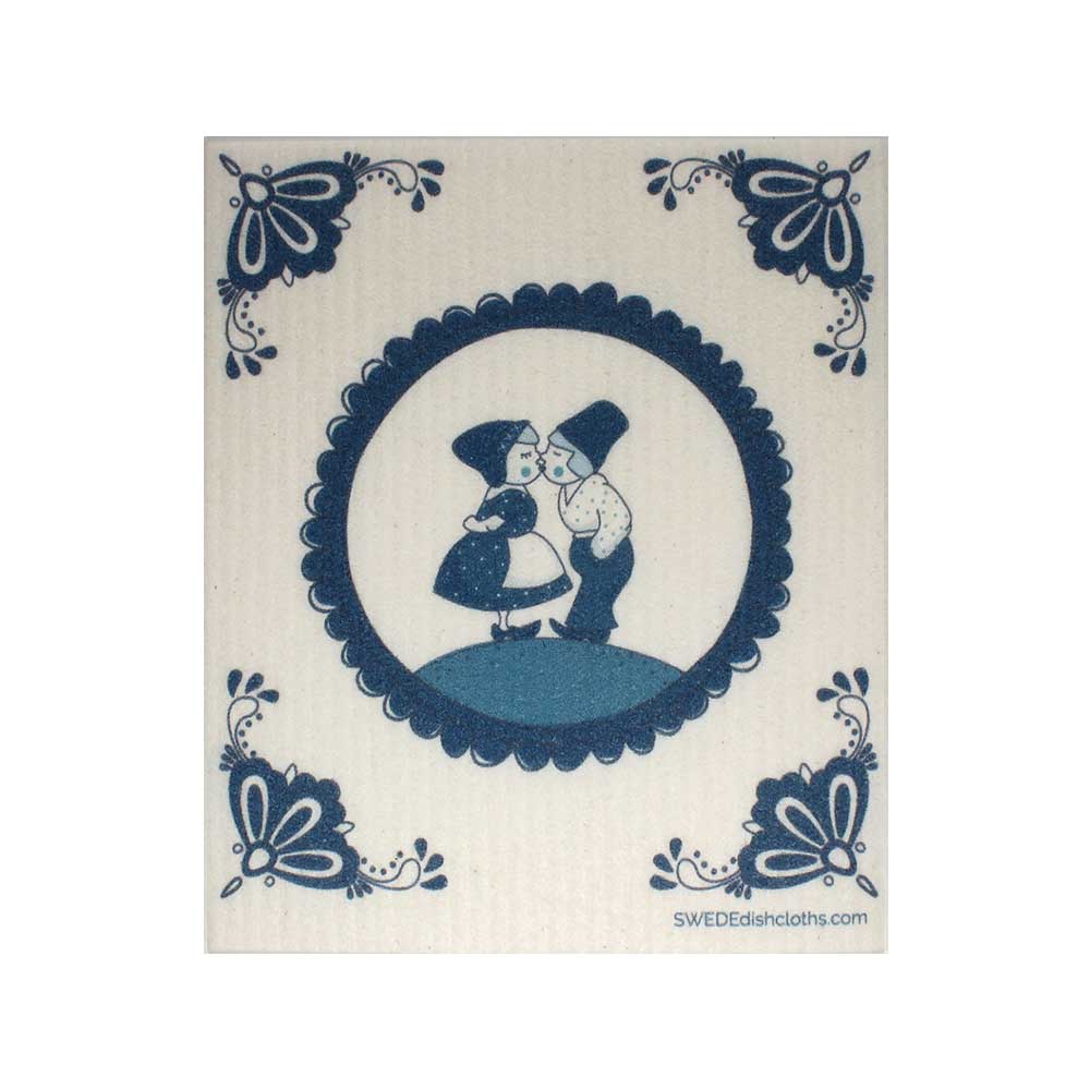 Swedish Dishcloths "Dutch Kissing" One Dishcloth | ECO Friendly Reusable Absorbent Cleaning Cloth - SWEDEdishcloths.com
