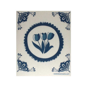 Swedish Dishcloths "Dutch Tulips" One Dishcloth | ECO Friendly Reusable Absorbent Cleaning Cloth - SWEDEdishcloths.com