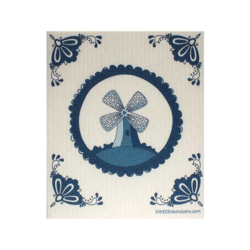 Swedish Dishcloths "Dutch Windmill" One Dishcloth | ECO Friendly Reusable Absorbent Cleaning Cloth - SWEDEdishcloths.com