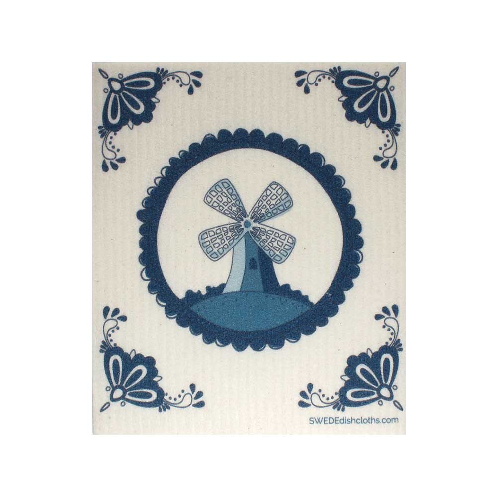 Swedish Dishcloths "Dutch Windmill" One Dishcloth | ECO Friendly Reusable Absorbent Cleaning Cloth - SWEDEdishcloths.com