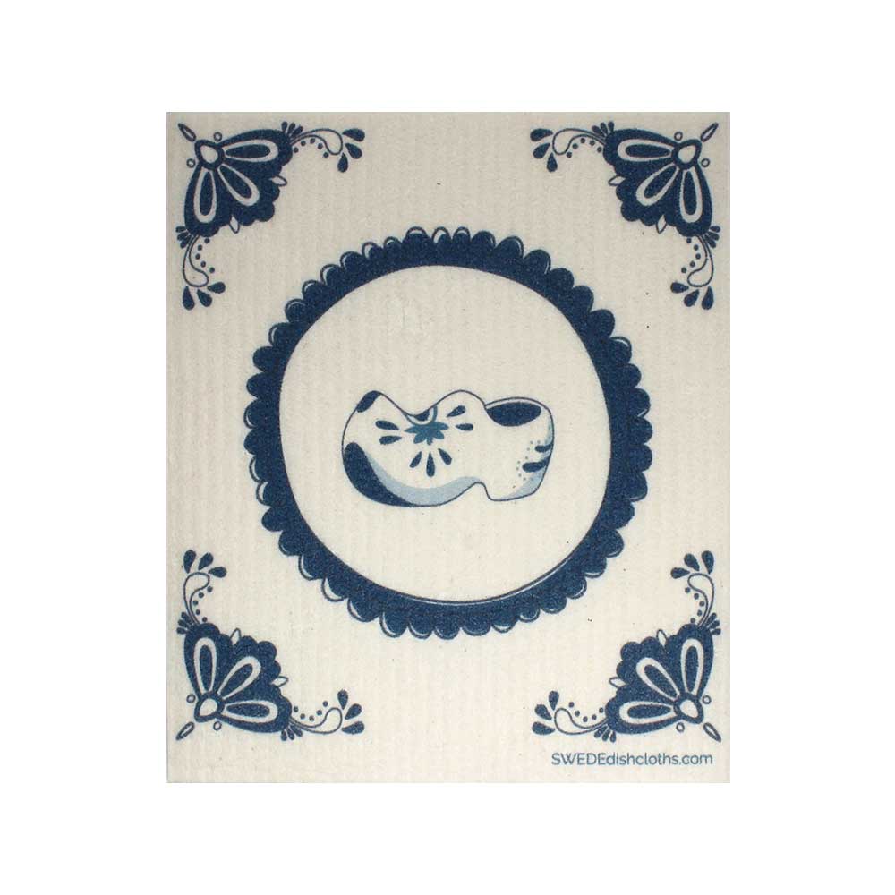 Swedish Dishcloths "Dutch Wooden Shoe" One Dishcloth | ECO Friendly Reusable Absorbent Cleaning Cloth - SWEDEdishcloths.com