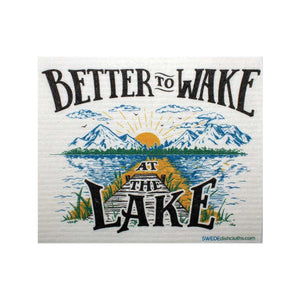 Swedish Dishcloths Lake Life Set of 3 cloths (one of each design) Eco Friendly Absorbent Cleaning Cloth - SWEDEdishcloths.com