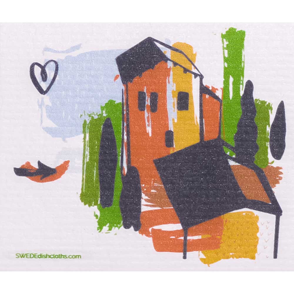 Tuscany Villa Swedish Dishcloth | ECO Friendly Absorbent Cleaning Cloth - SWEDEdishcloths.com