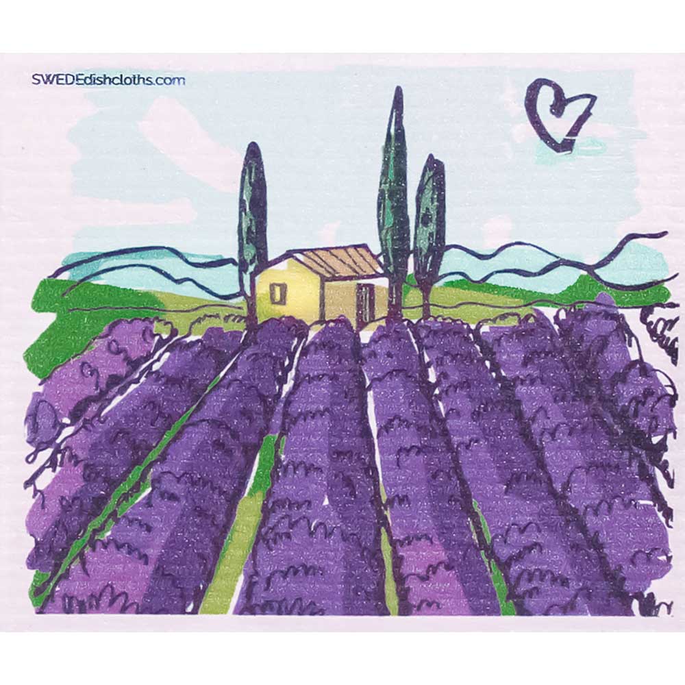 Tuscany Vineyard Swedish Dishcloth | ECO Friendly Absorbent Cleaning Cloth - SWEDEdishcloths.com